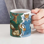 Rugby 2025 Championship Ceramic Mug Southern Hemisphere Countries Mascots - Aussie Hoodie