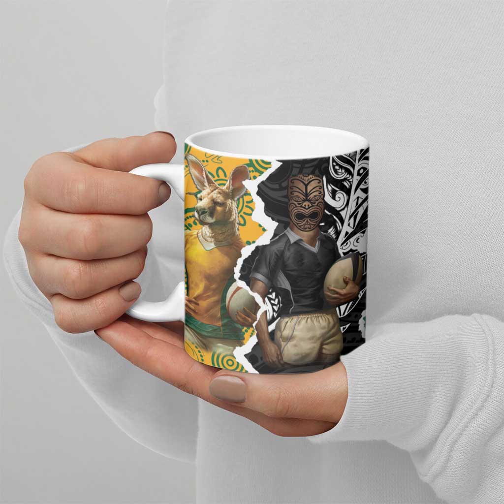Rugby 2025 Championship Ceramic Mug Southern Hemisphere Countries Mascots - Aussie Hoodie
