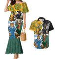 Personalised Rugby 2025 Championship Couples Matching Mermaid Dress and Hawaiian Shirt Southern Hemisphere Countries Mascots - Aussie Hoodie
