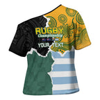 Personalised Rugby 2025 Championship Cross Shoulder Shirt Southern Hemisphere Countries Mascots - Aussie Hoodie