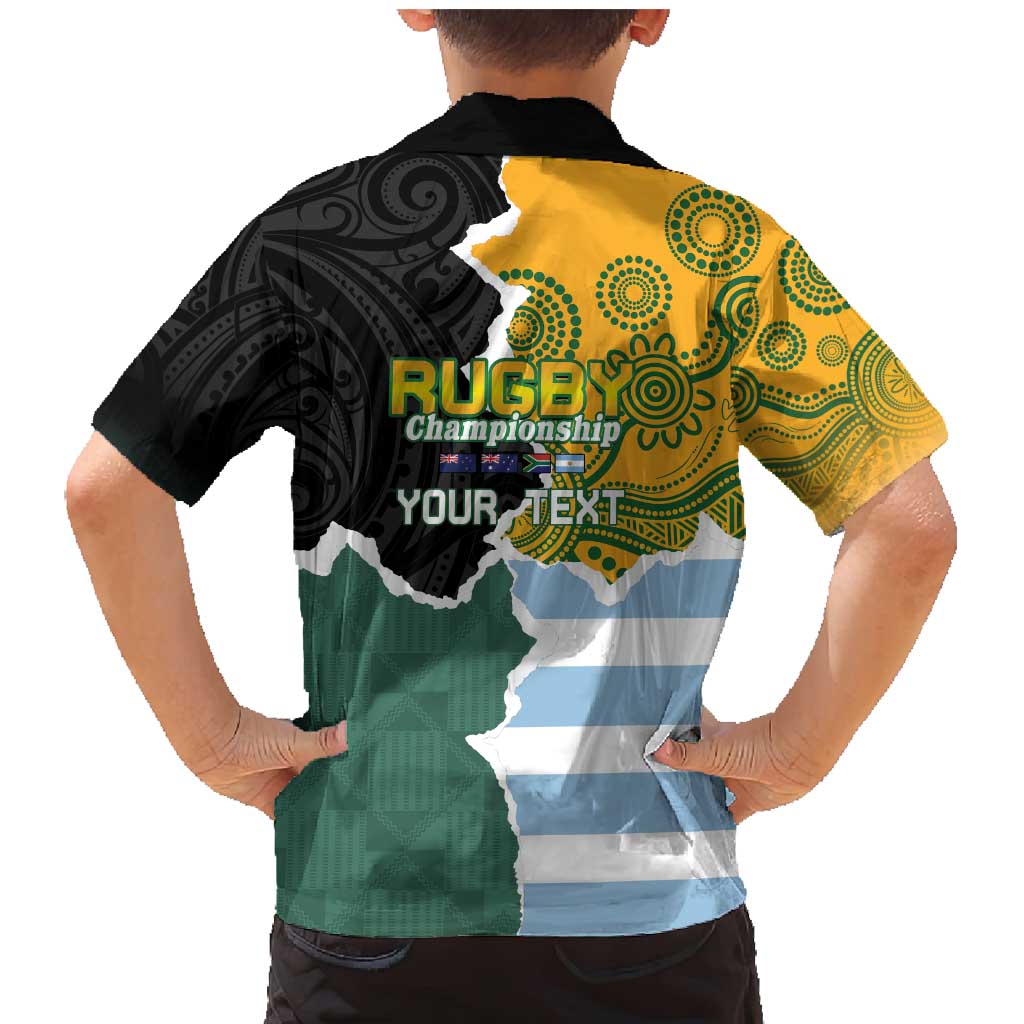 Personalised Rugby 2025 Championship Family Matching Mermaid Dress and Hawaiian Shirt Southern Hemisphere Countries Mascots - Aussie Hoodie