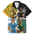 Personalised Rugby 2025 Championship Family Matching Mermaid Dress and Hawaiian Shirt Southern Hemisphere Countries Mascots - Aussie Hoodie