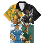 Personalised Rugby 2025 Championship Family Matching Mermaid Dress and Hawaiian Shirt Southern Hemisphere Countries Mascots - Aussie Hoodie