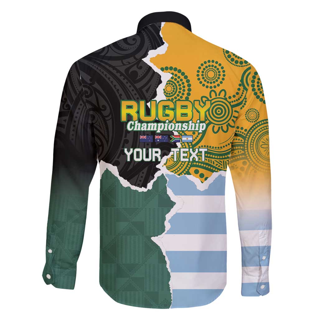 Personalised Rugby 2025 Championship Family Matching Off Shoulder Short Dress and Hawaiian Shirt Southern Hemisphere Countries Mascots - Aussie Hoodie