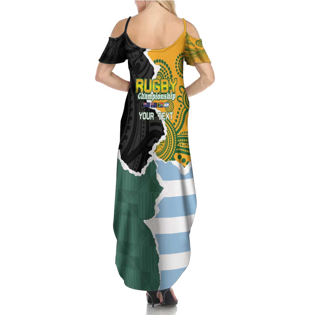 Personalised Rugby 2025 Championship Family Matching Summer Maxi Dress and Hawaiian Shirt Southern Hemisphere Countries Mascots - Aussie Hoodie