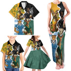 Personalised Rugby 2025 Championship Family Matching Tank Maxi Dress and Hawaiian Shirt Southern Hemisphere Countries Mascots - Aussie Hoodie