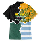 Personalised Rugby 2025 Championship Family Matching Tank Maxi Dress and Hawaiian Shirt Southern Hemisphere Countries Mascots - Aussie Hoodie