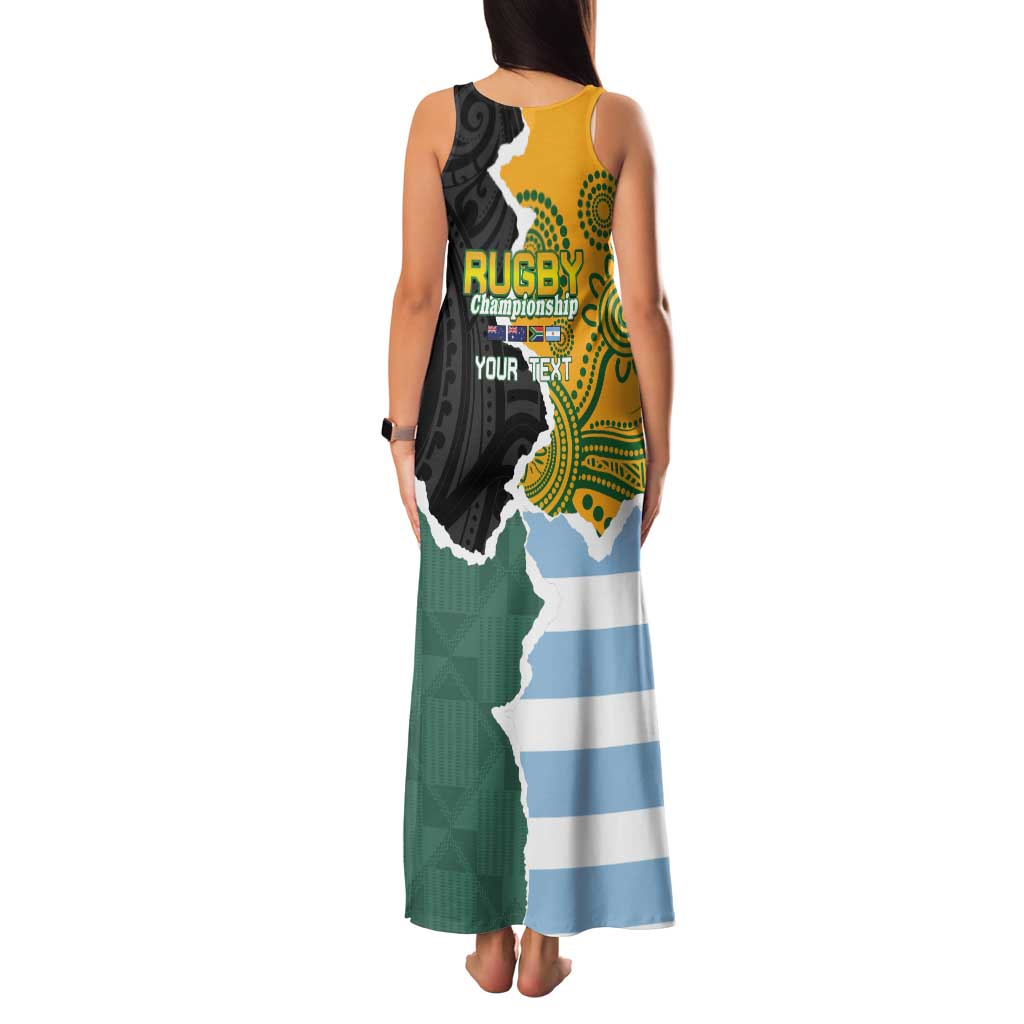 Personalised Rugby 2025 Championship Family Matching Tank Maxi Dress and Hawaiian Shirt Southern Hemisphere Countries Mascots - Aussie Hoodie