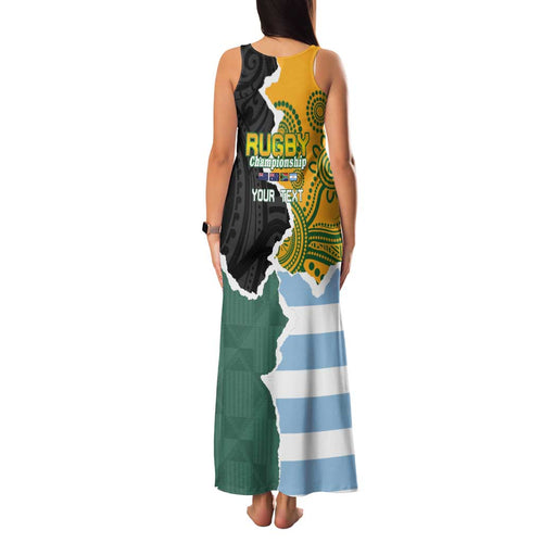 Personalised Rugby 2025 Championship Family Matching Tank Maxi Dress and Hawaiian Shirt Southern Hemisphere Countries Mascots - Aussie Hoodie