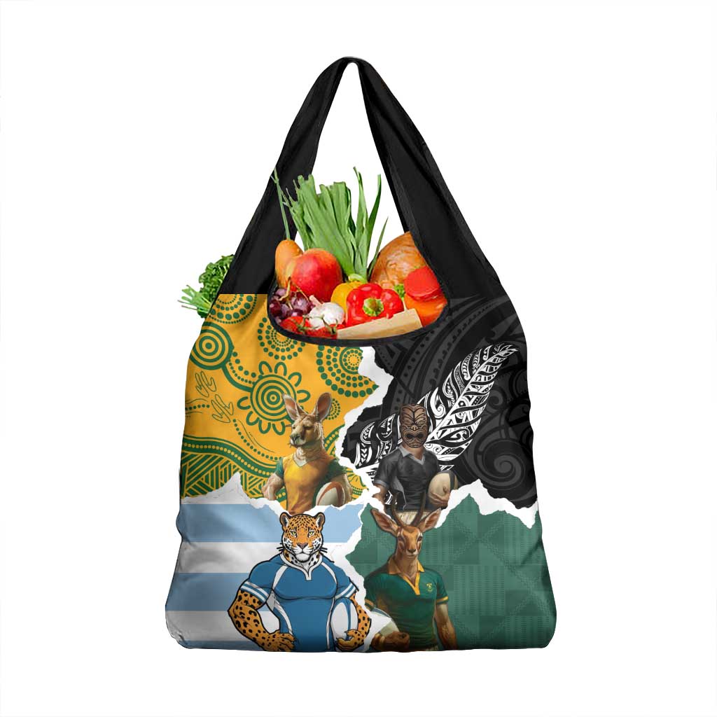 Rugby 2025 Championship Grocery Bag Southern Hemisphere Countries Mascots - Aussie Hoodie