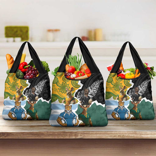 Rugby 2025 Championship Grocery Bag Southern Hemisphere Countries Mascots - Aussie Hoodie