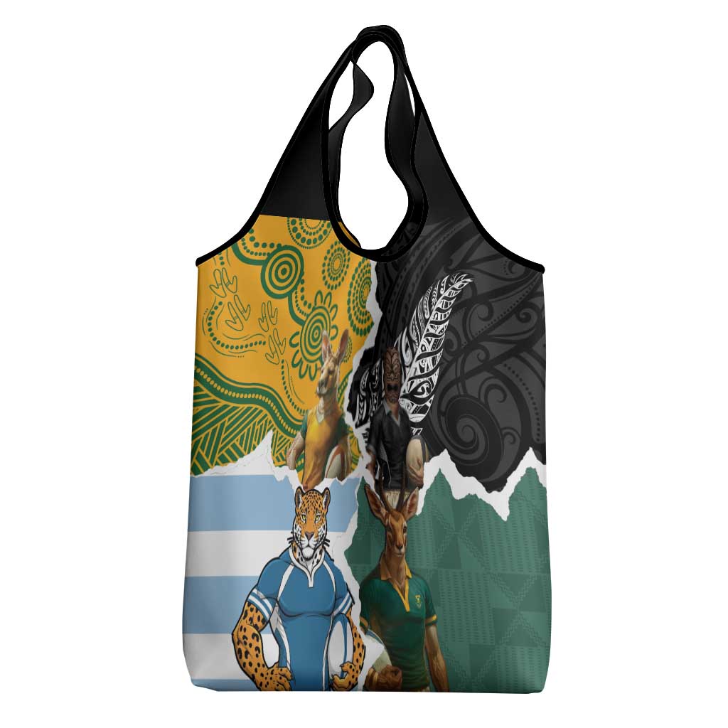 Rugby 2025 Championship Grocery Bag Southern Hemisphere Countries Mascots - Aussie Hoodie