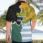 Personalised Rugby 2025 Championship Hawaiian Shirt Southern Hemisphere Countries Mascots - Aussie Hoodie