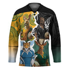 Personalised Rugby 2025 Championship Hockey Jersey Southern Hemisphere Countries Mascots - Aussie Hoodie