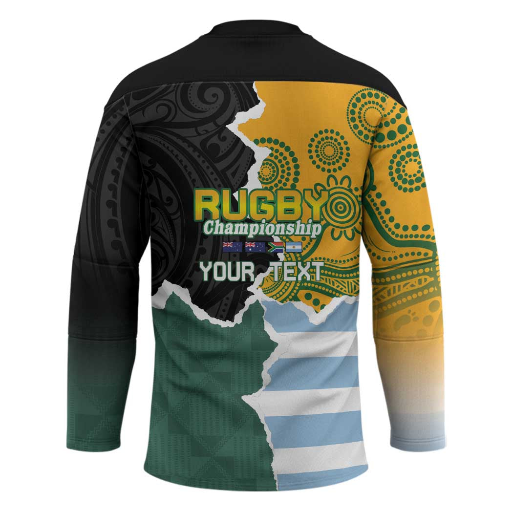 Personalised Rugby 2025 Championship Hockey Jersey Southern Hemisphere Countries Mascots - Aussie Hoodie