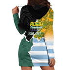 Personalised Rugby 2025 Championship Hoodie Dress Southern Hemisphere Countries Mascots - Aussie Hoodie