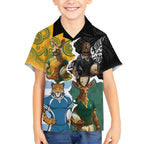 Personalised Rugby 2025 Championship Kid Hawaiian Shirt Southern Hemisphere Countries Mascots - Aussie Hoodie