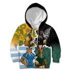 Personalised Rugby 2025 Championship Kid Hoodie Southern Hemisphere Countries Mascots - Aussie Hoodie