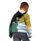 Personalised Rugby 2025 Championship Kid Hoodie Southern Hemisphere Countries Mascots - Aussie Hoodie