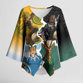 Personalised Rugby 2025 Championship Kimono Sleeve Blouse Southern Hemisphere Countries Mascots - Aussie Hoodie