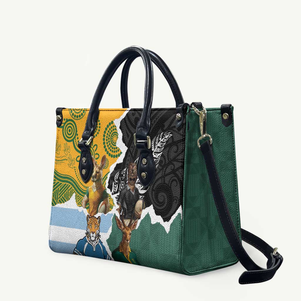 Rugby 2025 Championship Leather Bag Southern Hemisphere Countries Mascots - Aussie Hoodie