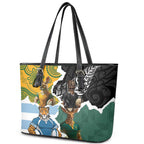 Rugby 2025 Championship Leather Tote Bag Southern Hemisphere Countries Mascots - Aussie Hoodie