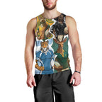 Personalised Rugby 2025 Championship Men Tank Top Southern Hemisphere Countries Mascots - Aussie Hoodie