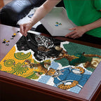 Rugby 2025 Championship Puzzle Southern Hemisphere Countries Mascots - Aussie Hoodie