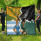 Rugby 2025 Championship Quilt Southern Hemisphere Countries Mascots - Aussie Hoodie