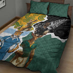 Rugby 2025 Championship Quilt Bed Set Southern Hemisphere Countries Mascots - Aussie Hoodie