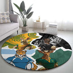 Rugby 2025 Championship Round Carpet Southern Hemisphere Countries Mascots - Aussie Hoodie