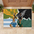 Rugby 2025 Championship Rubber Doormat Southern Hemisphere Countries Mascots - Aussie Hoodie