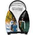 Personalised Rugby 2025 Championship Sherpa Hoodie Southern Hemisphere Countries Mascots - Aussie Hoodie