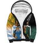 Personalised Rugby 2025 Championship Sherpa Hoodie Southern Hemisphere Countries Mascots - Aussie Hoodie
