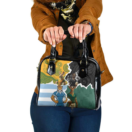 Rugby 2025 Championship Shoulder Handbag Southern Hemisphere Countries Mascots - Aussie Hoodie
