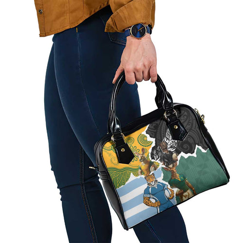 Rugby 2025 Championship Shoulder Handbag Southern Hemisphere Countries Mascots - Aussie Hoodie