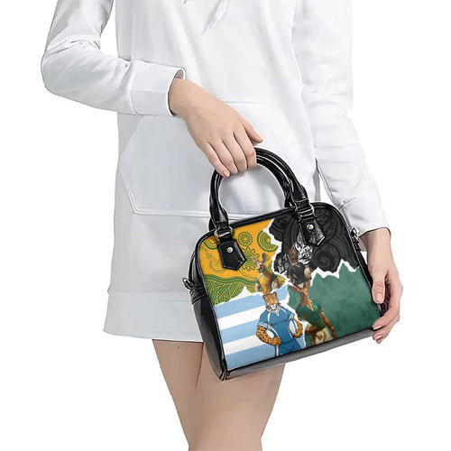 Rugby 2025 Championship Shoulder Handbag Southern Hemisphere Countries Mascots - Aussie Hoodie