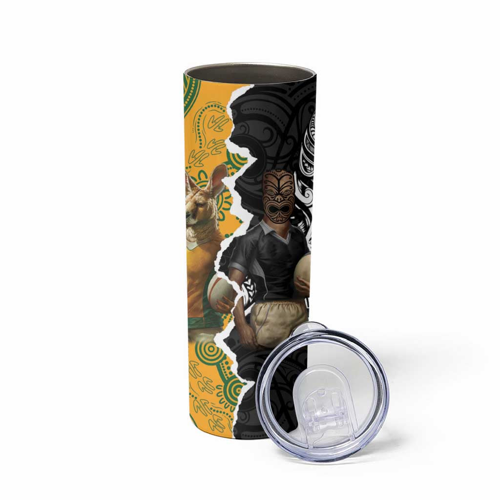 Rugby 2025 Championship Skinny Tumbler Southern Hemisphere Countries Mascots - Aussie Hoodie