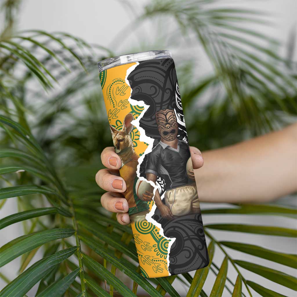 Rugby 2025 Championship Skinny Tumbler Southern Hemisphere Countries Mascots - Aussie Hoodie