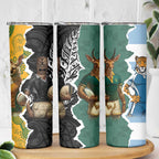 Rugby 2025 Championship Skinny Tumbler Southern Hemisphere Countries Mascots - Aussie Hoodie
