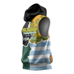 Personalised Rugby 2025 Championship Sleeveless Hoodie Southern Hemisphere Countries Mascots - Aussie Hoodie