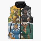 Personalised Rugby 2025 Championship Sleeveless Puffer Jacket Southern Hemisphere Countries Mascots - Aussie Hoodie