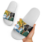 Rugby 2025 Championship Slide Sandals Southern Hemisphere Countries Mascots - Aussie Hoodie
