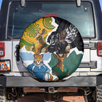 Rugby 2025 Championship Spare Tire Cover Southern Hemisphere Countries Mascots - Aussie Hoodie