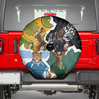 Rugby 2025 Championship Spare Tire Cover Southern Hemisphere Countries Mascots - Aussie Hoodie