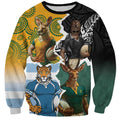 Personalised Rugby 2025 Championship Sweatshirt Southern Hemisphere Countries Mascots - Aussie Hoodie