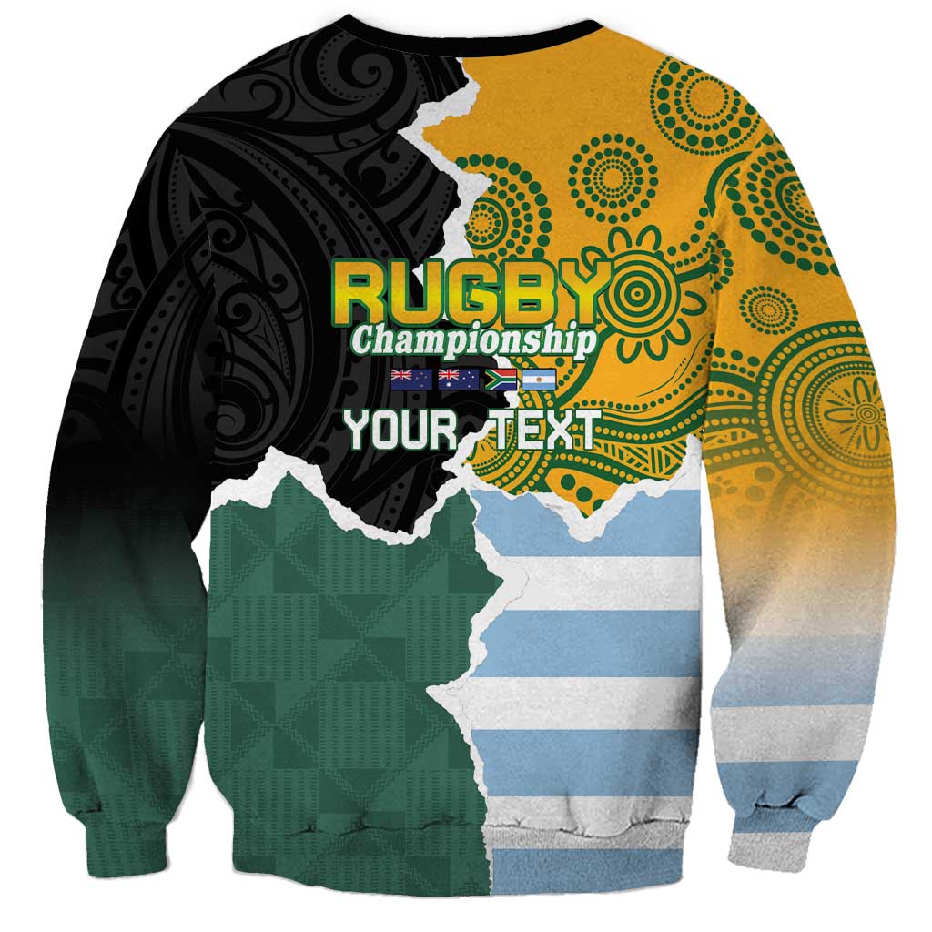 Personalised Rugby 2025 Championship Sweatshirt Southern Hemisphere Countries Mascots - Aussie Hoodie
