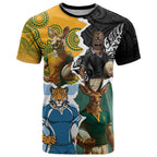 Personalised Rugby 2025 Championship T Shirt Southern Hemisphere Countries Mascots - Aussie Hoodie