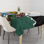 Rugby 2025 Championship Tablecloth Southern Hemisphere Countries Mascots - Aussie Hoodie