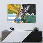 Rugby 2025 Championship Tapestry Southern Hemisphere Countries Mascots - Aussie Hoodie